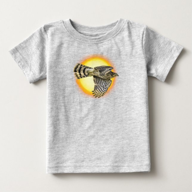 T-shirt Pour Bébé Feu de Faucon Volant (Devant)