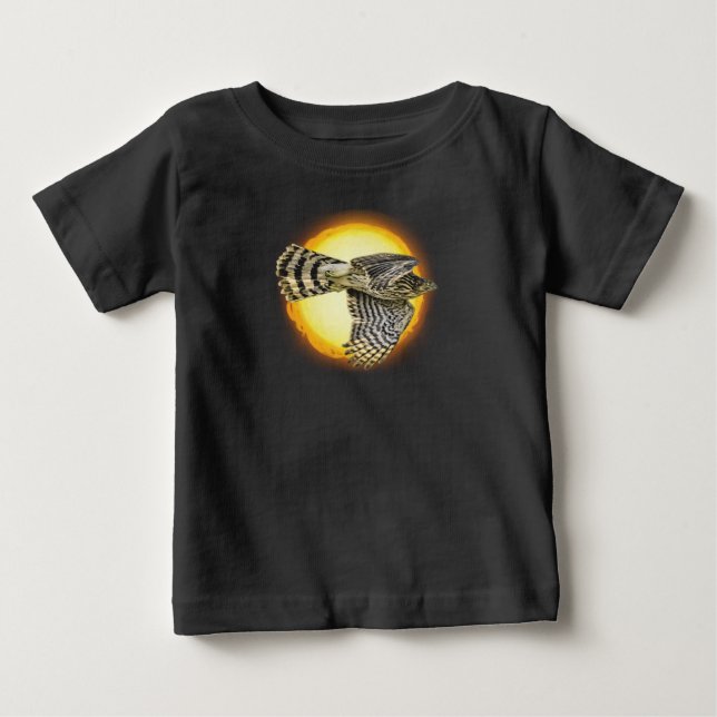 T-shirt Pour Bébé Feu de Faucon Volant (Devant)