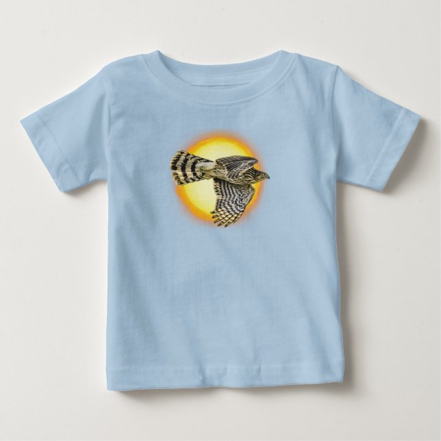 T-shirt Pour Bébé Feu de Faucon Volant (Devant)