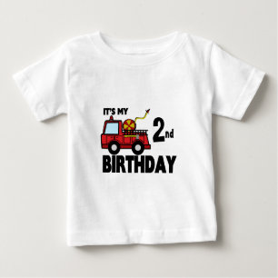 T-shirt Pour Bébé FeuCamion Anniversaire