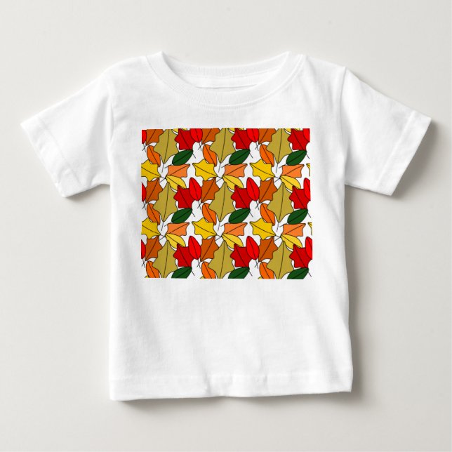 T-shirt Pour Bébé Feuille (Devant)