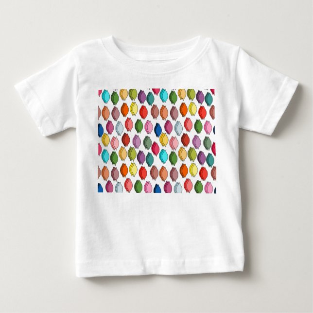 T-shirt Pour Bébé Feuilles colorés (Devant)