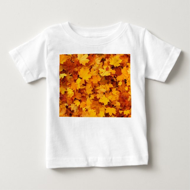 T-shirt Pour Bébé Feuilles d'automne (Devant)
