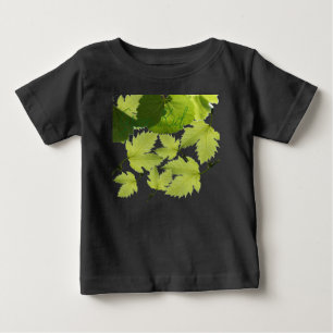 T-shirt Pour Bébé Feuilles verts de vigne