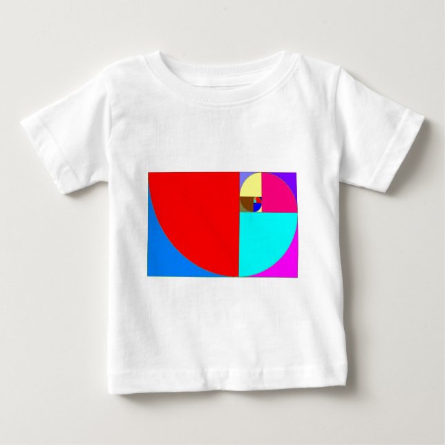 T-shirt Pour Bébé fibonacci espiral (Devant)