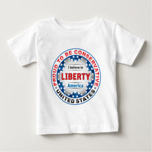 T-shirt Pour Bébé Fier conservateur
