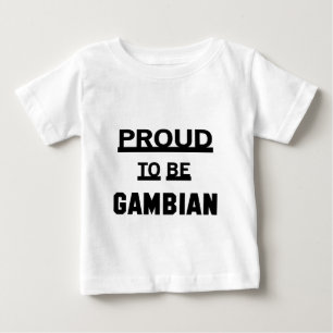 T-shirt Pour Bébé Fier d'être gambien