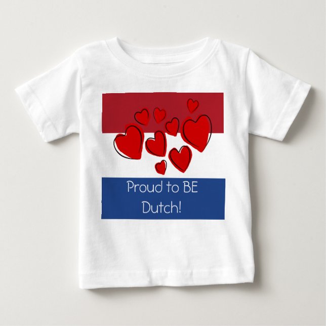 T-shirt Pour Bébé Fier d'être hollandais (Devant)