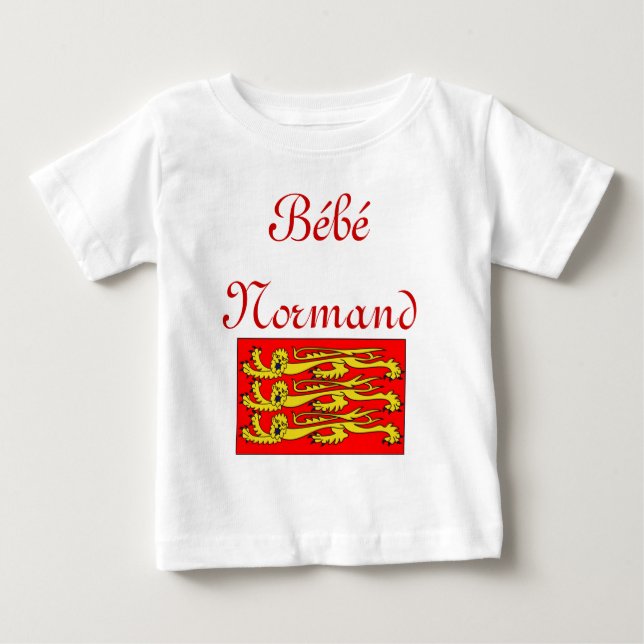 T-shirt Pour Bébé Fier d'être Normand (Devant)