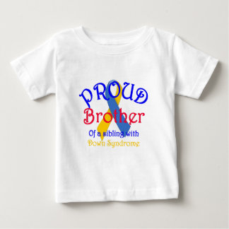 T-shirt Pour Bébé Fier frère d'un syndrome de Down frère