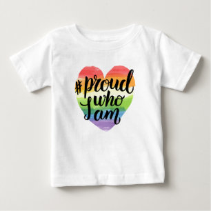 T-shirt Pour Bébé Fier qui je suis