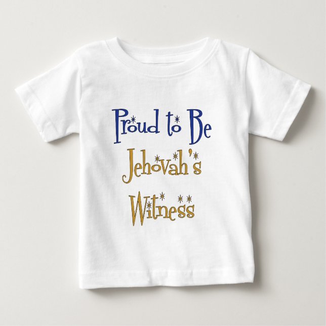 T-shirt Pour Bébé Fière d'être le témoin de Jéhovah (Devant)