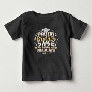 T-shirt Pour Bébé Fière frère d'une promotion de diplômés 2025