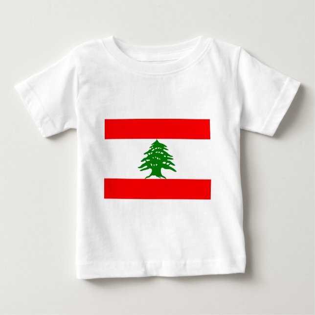 T-shirt Pour Bébé Fièrement Libanais - fier d'être libanais - le (Devant)