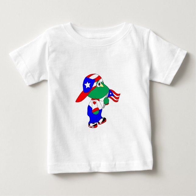 T-shirt Pour Bébé Fierté de Coqui Porto Rico (Devant)