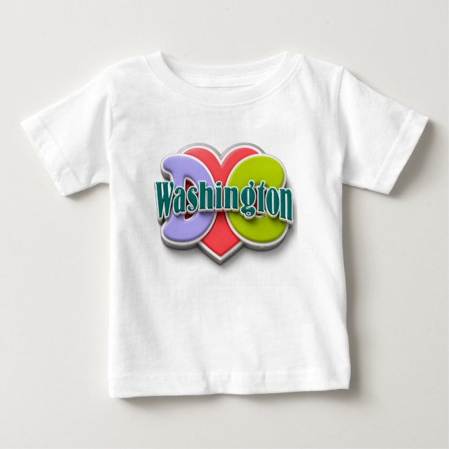 T-shirt Pour Bébé fierté de Washington DC (Devant)
