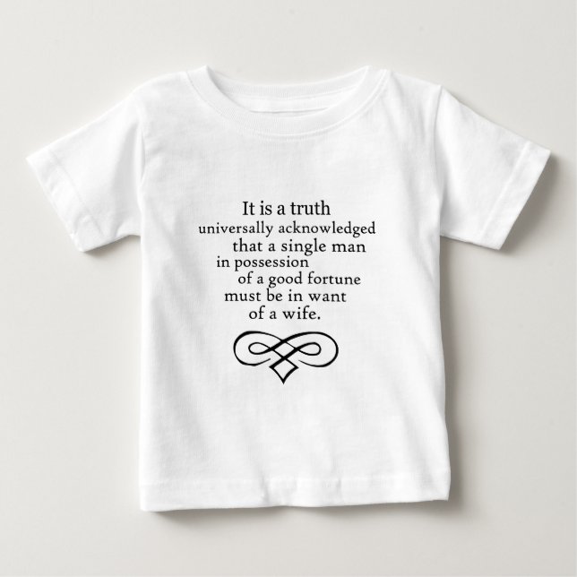 T-shirt Pour Bébé Fierté et préjudice (Devant)
