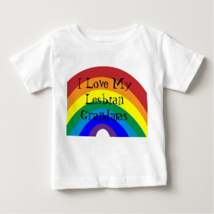T-shirt Pour Bébé Fierté : J'aime mes grand-mamans