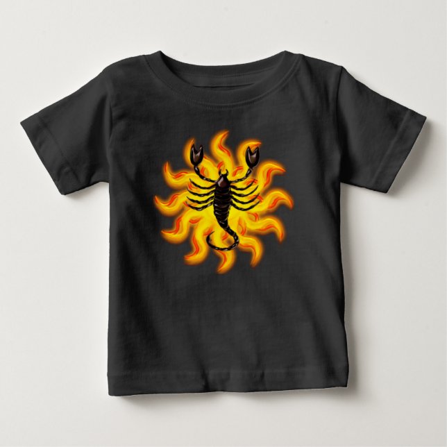 T-shirt Pour Bébé Fiery Scorpio (Devant)