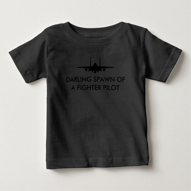 T-shirt Pour Bébé Fighter Pilot Spawn F-15E Funny Baby (Devant)