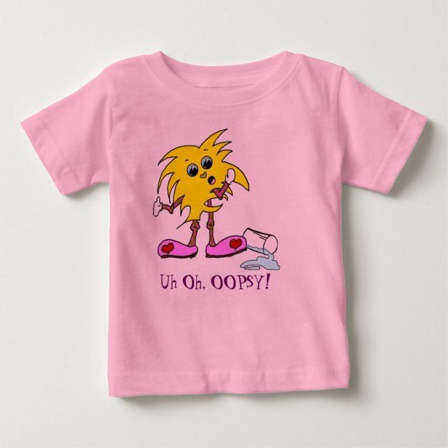 T-shirt Pour Bébé FiGiTs Oopsy T Shirt (Devant)