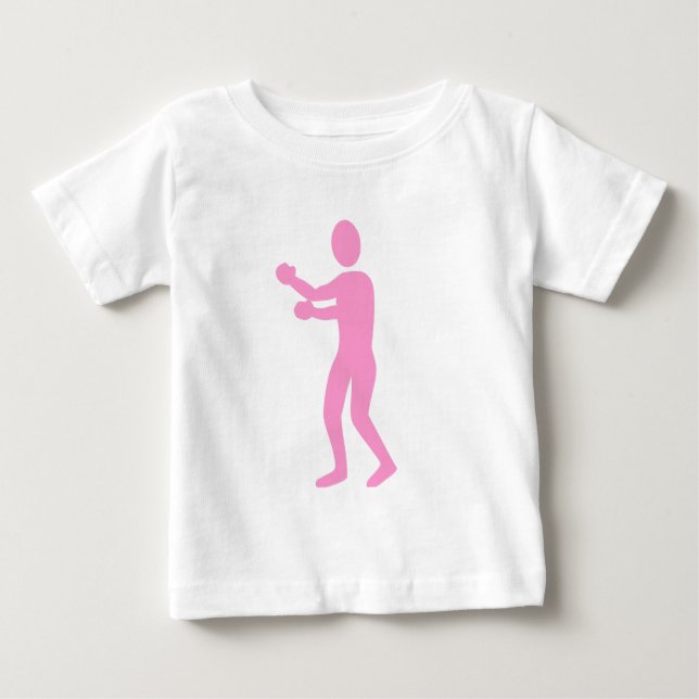 T-shirt Pour Bébé Figure de boîte - rose (Devant)