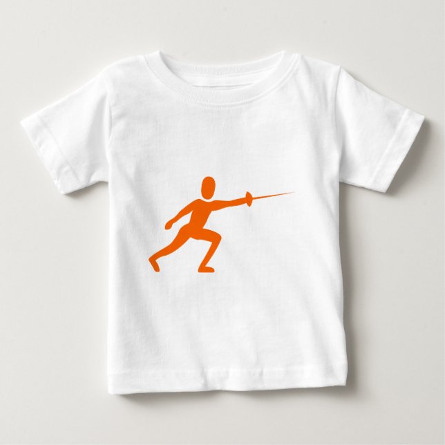 T-shirt Pour Bébé Figure de clôture - orange (Devant)