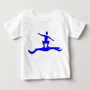 T-shirt Pour Bébé Figure de surf - bleu