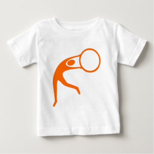 T-shirt Pour Bébé Figure rythmique gymnastique - Orange