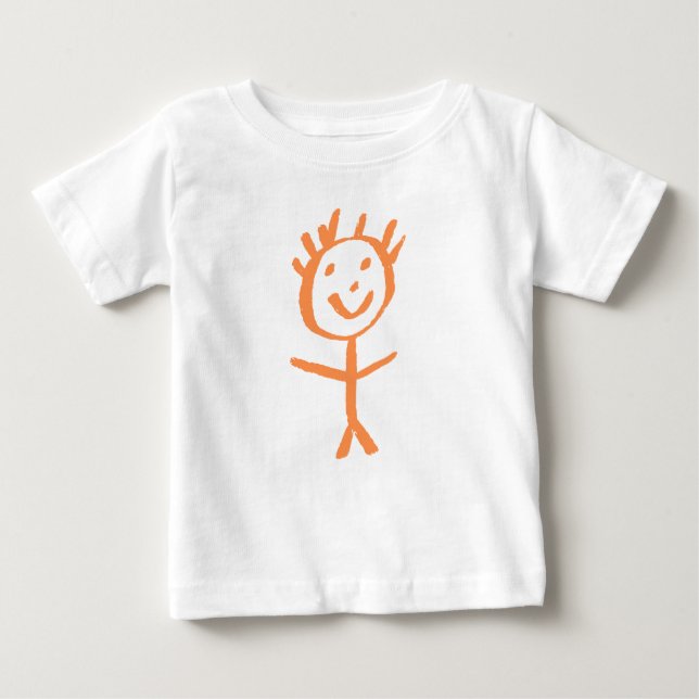 T-shirt Pour Bébé figurine humaine (Devant)