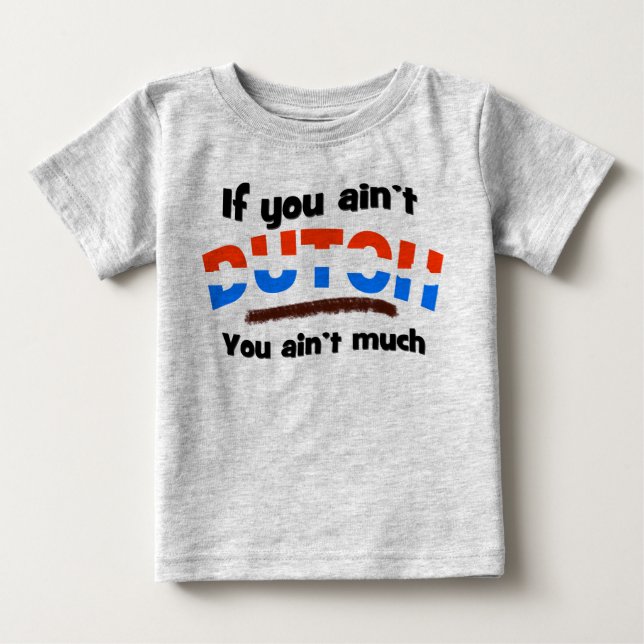 T-shirt Pour Bébé Fileper néerlandais (Devant)