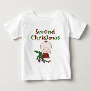 T-shirt Pour Bébé Fille 2e Noël Enfants Fêtes de bébé