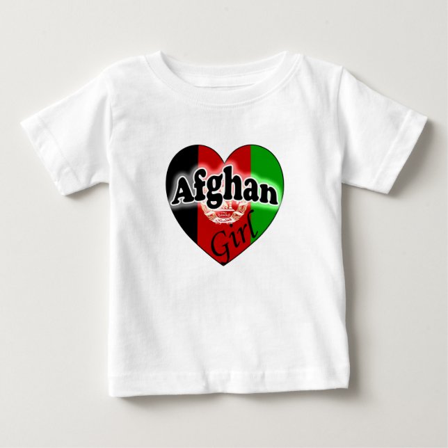 T-shirt Pour Bébé Fille afghane (Devant)