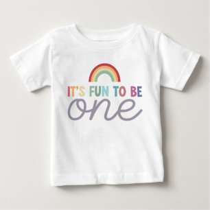 T-shirt Pour Bébé Fille Anniversaire Coloré Amusant pour être Un Arc