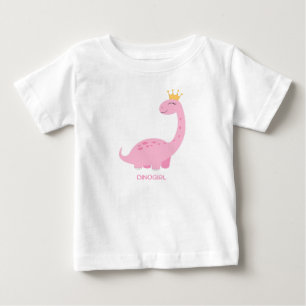 T-shirt Pour Bébé Fille aux dinosaures