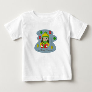 T-shirt Pour Bébé Fille avec boîte de cadeau de Noël