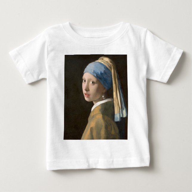 T-shirt Pour Bébé Fille avec une oreille perle (Devant)