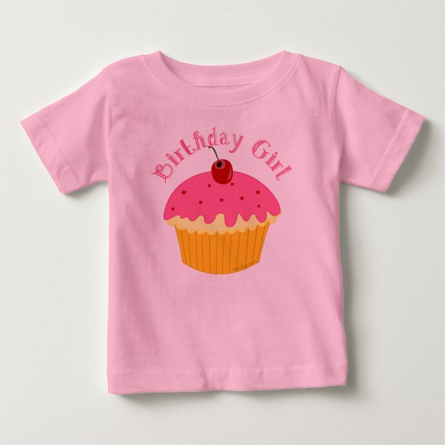 T-shirt Pour Bébé Fille d'anniversaire (Devant)