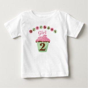 T-shirt Pour Bébé Fille d'anniversaire 2 ans