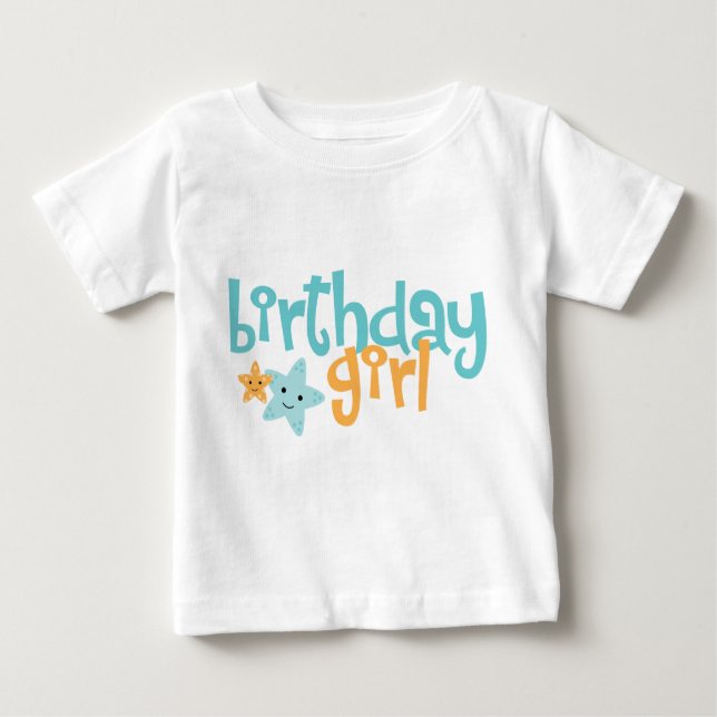 T-shirt Pour Bébé Fille d'anniversaire - Aiguille mignonne (Devant)