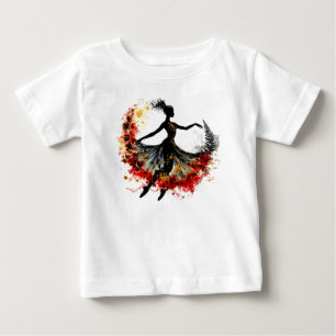 T-shirt Pour Bébé fille danse fleurs impulsion inspiration printemps