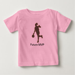 T-shirt Pour Bébé Fille de basket-ball Futur MVP Romper
