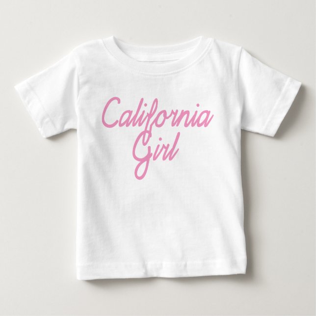 T-shirt Pour Bébé Fille de Californie (Devant)
