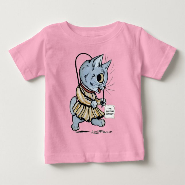 T-shirt Pour Bébé Fille de chat, Louis Wain (Devant)