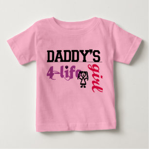 T-shirt Pour Bébé Fille de Daddys pendant la vie