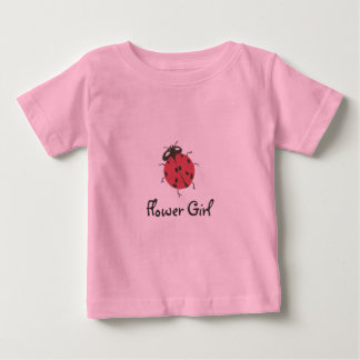 T-shirt Pour Bébé Fille de fleurs personnalisée