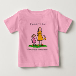 T-shirt Pour Bébé Fille de maman - Chemise mère et fille blonde