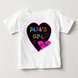T-shirt Pour Bébé Fille de Papa Tee - shirts, Casquettes, Mugs, Bout