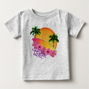 T-shirt Pour Bébé Fille de surfer