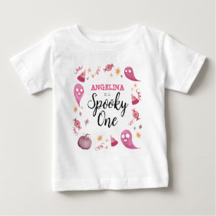 T-shirt Pour Bébé Fille Éffrayant un premier anniversaire
